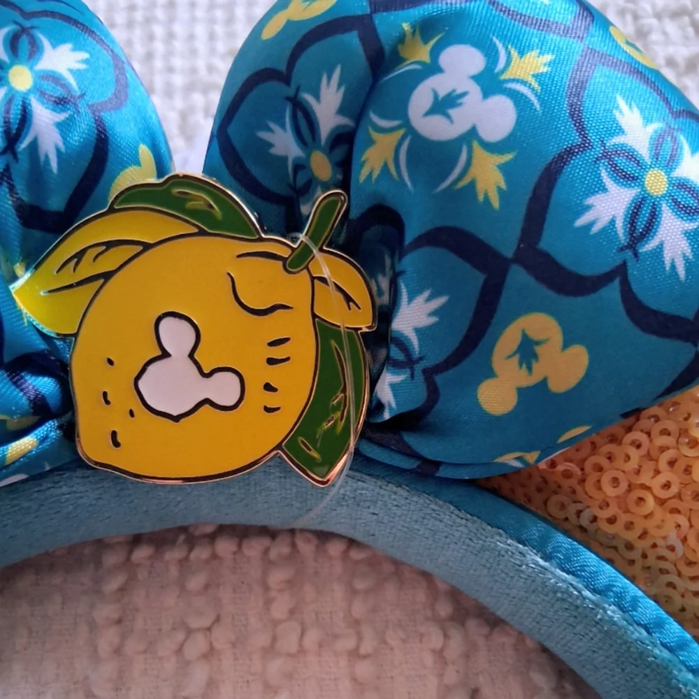 Disney Parks Limoncello Epcot Minnie Mouse ears/headband. NWT